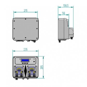 Станція дозування Microdos MP DUAL PH-RX (pH 1,5 л/г - Rx 3-6 л/г)
